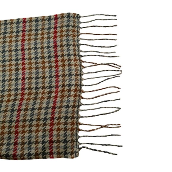 Softer Than Cashmere super soft multicolored houndstooth rectangle scarf - Picture 5 of 6